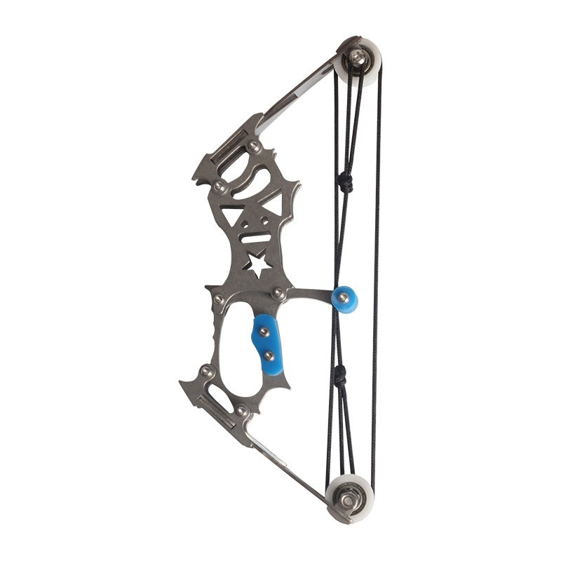 Mini Metal Small Bow Five-star Composite Pulley Bow And Arrow Set