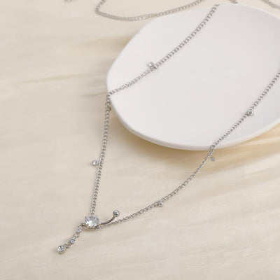 Sexy Minimalist Body Chains Human Body Perforated Zircon Navel Stud