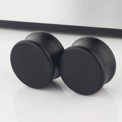 Black Wood Solid Ear Extender Human Body Piercing Accessories