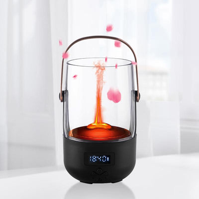 Cozy Nights Redefined 200ML Vintage Flame Diffuser with Programmable Aromatherapy & Safety Auto-Off