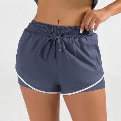 Women's High Waist Tummy Two Piece Sports Shorts