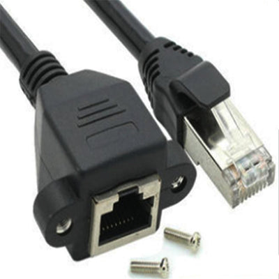 Network Cable Extension Cable Network Male To Female Tape Screw Hole
