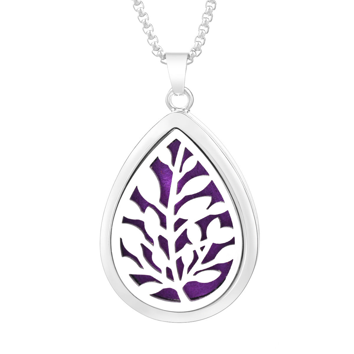 Drop-shaped Aromatherapy Necklace Essential Oil Diffuser Pendant