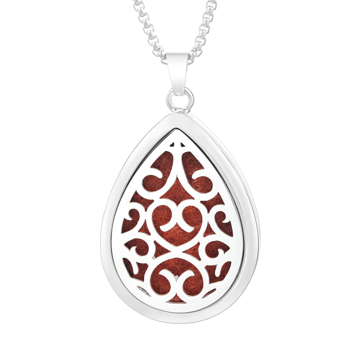 Drop-shaped Aromatherapy Necklace Essential Oil Diffuser Pendant