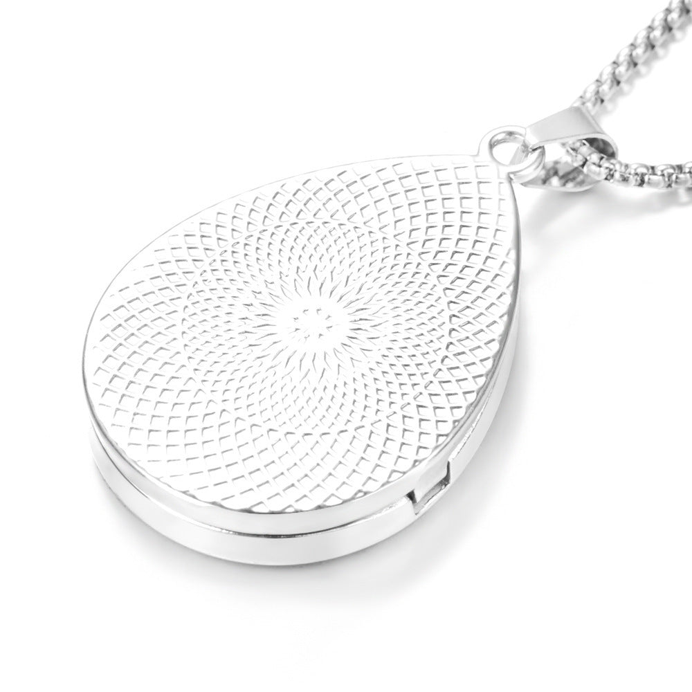 Drop-shaped Aromatherapy Necklace Essential Oil Diffuser Pendant
