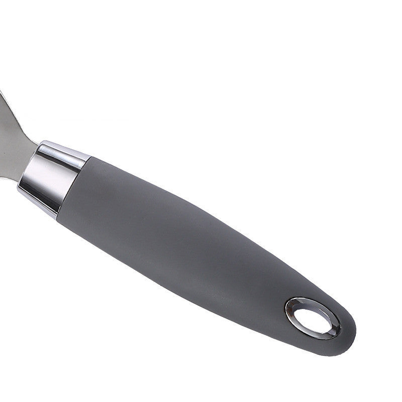 Stainless Steel Kitchen Utensils Set With Rubber Plastic Handle