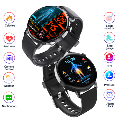 ECG monitor Smart Watch Non Invasive Blood Glucose Smart Watch with Blood Component Analysis