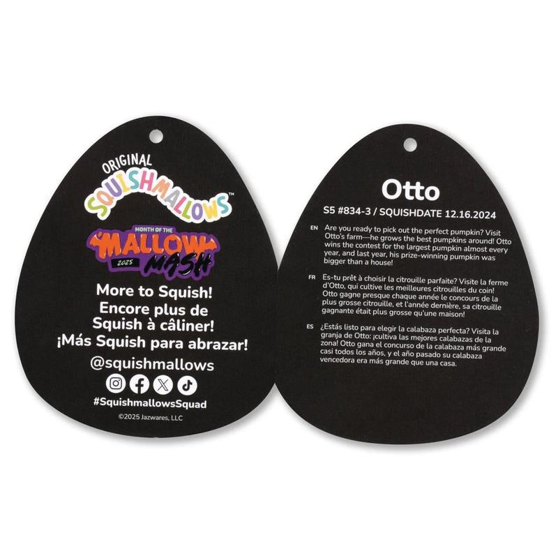 Squishmallows Select Series Otto the Pumpkin Grim Reaper, Halloween Limited Edition, 3 Size Options