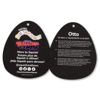 Squishmallows Select Series Otto the Pumpkin Grim Reaper, Halloween Limited Edition, 3 Size Options