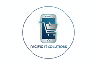 Pacific Store logo with cart inside the Mobile
